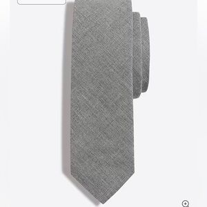NWT J.Crew Poplin Gray Mens Tie